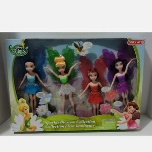 Disney Fairies 4pack Dolls Disney Sparkle Blossom **read description**